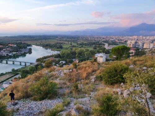 Castle hill in Shkoder.