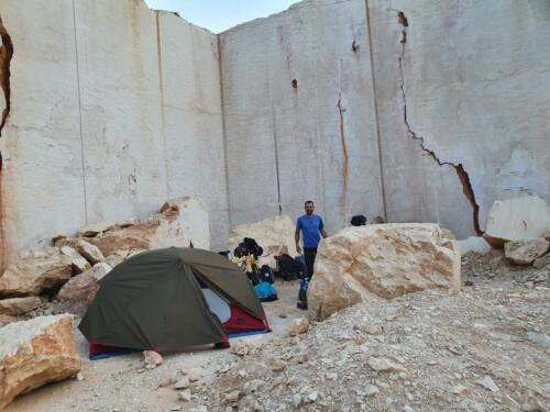 Marble quarry. 