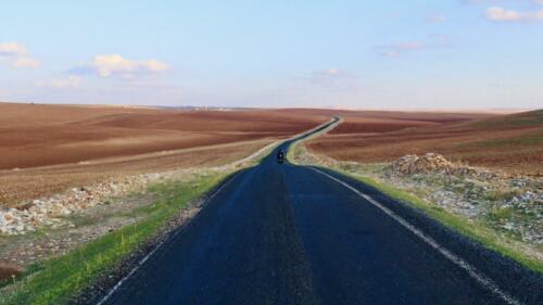 The roads and the landscape.. 