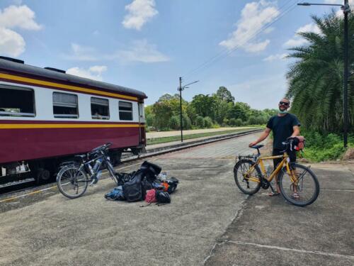 Train ride to the boarder.