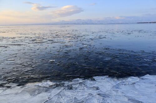 Cold morning on lake Seevan