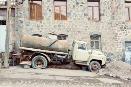 Road side trucks.